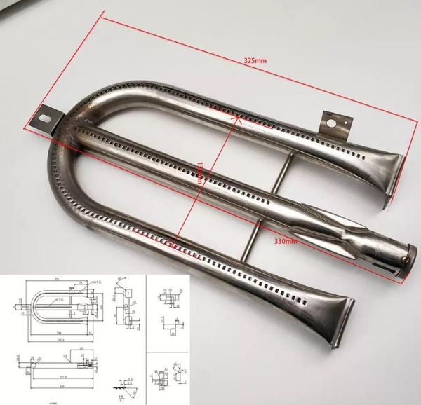 

stainless steel 304 gas burner, dont rust.u gas heater,gas bbq grill burner