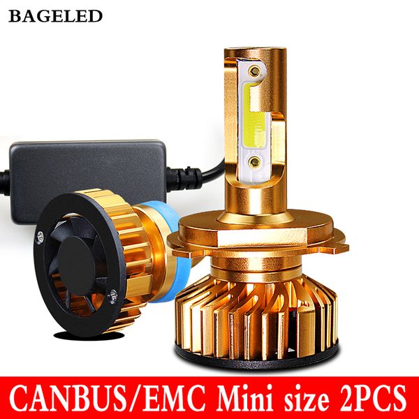 

bageled mini canbus lampada h4 led h7 car headlight 12v 8000lm 4300k 6000k 8000k lamp h3 h1 9005 hb3 9006 hb4 h8 h9 h11 bulb
