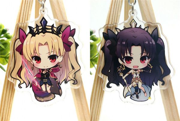 

1pcs anime fate/grand order cartoon fgo acrylic keychain pendant cosplay prop decor keyring collection for boy girl gift, Silver