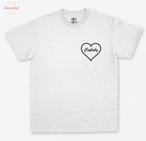 

crybaby heart pocket print women tshirt cotton casual funny t shirt for lady yong girl tee hipster drop ship s 267, White