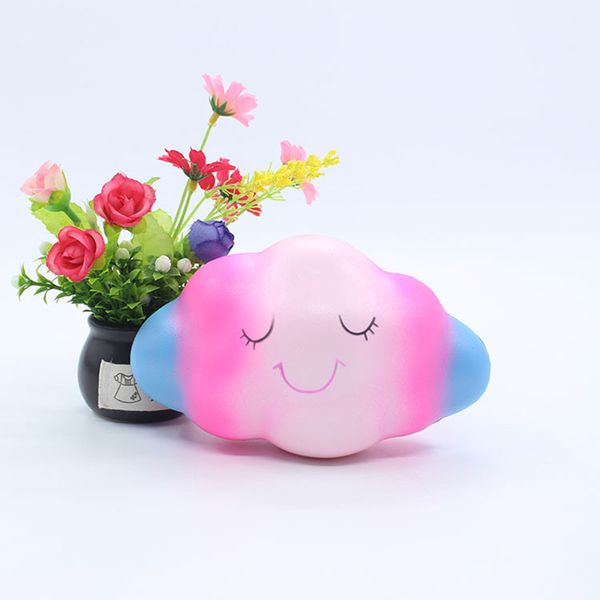 

kawaii smiley colorful cloud rainbow squishy slow rising bread soft scented squeeze toy antistress relief fun toys for children