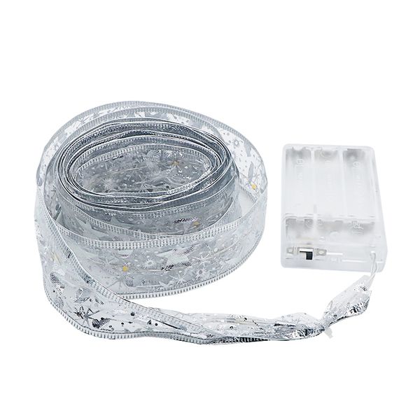 

edison2011 party supplier 4m colorful shaped organza decorative lace ribbon firefly led string lights twine gifts wraps for wedding