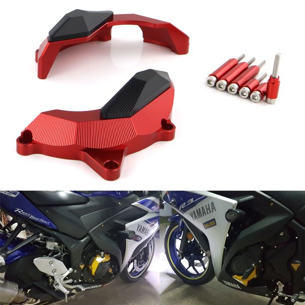 

motorcycle accessories engine stator clutch case slider crash protector for yamaha yzf r25 r3 2013-2017 mt03 mt25 2015 2016