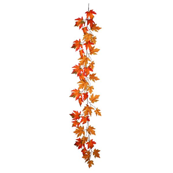 

180cm christmas hanging artificial hanging fall leave vines plants wedding door fireplace balcony garden vine