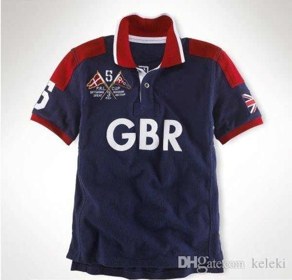 

embroidery regatta sailing short sleeve poloshirt men tshirt usa france italy great britain tee shirts m  xl 2xl dropshipping, White;black