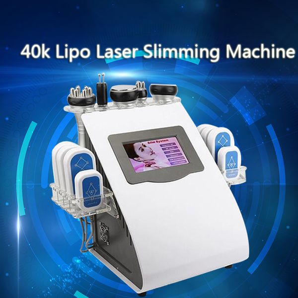 

новое прибытие 6 в 1 lipo лазерная кавитация вакуумная радиочастота для похудения машина для спа-салон использовать тело скульптура dhl бесп
