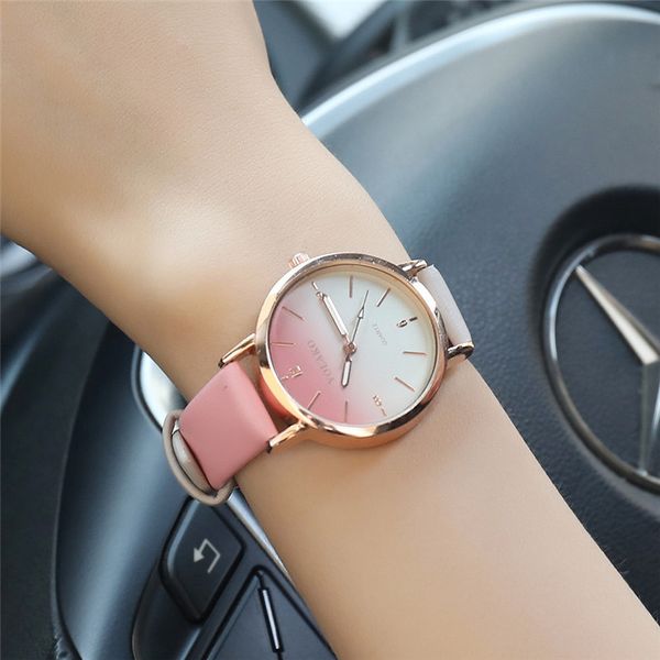 

yolako ladies watch casual quartz leather band new strap analog wristwatch montres femmes 2019 woman watches relogios feminino, Slivery;brown