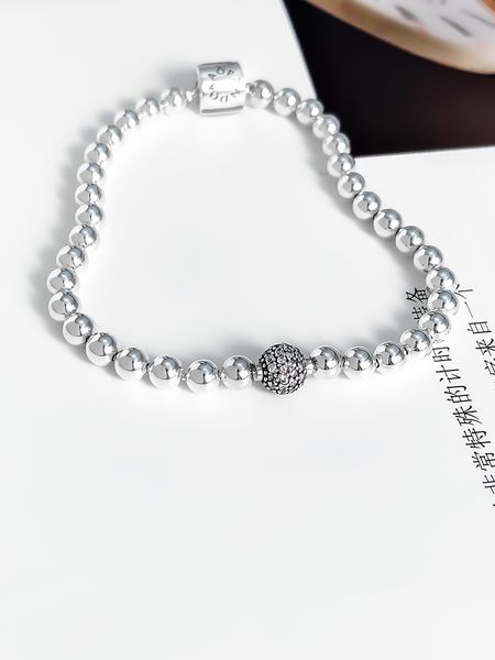 

new friendship bracelet silver original 925 pandora bracelets bangle charm bracelet for women making jewelries gifts, Black