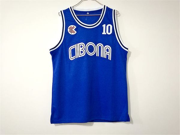

croatia cibona #10 drazen petrovic basketball jerseys, Black