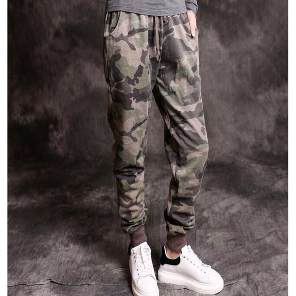 

women's camouflage pants spring/winter cotton sweatpants women sport army camouflage pants female ladies trousers, Black;green
