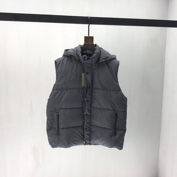 

19fw mens designer jacket vest coat paris behind letters print metal zipper clothes stand collar long sleeve men women 4235, Black;brown