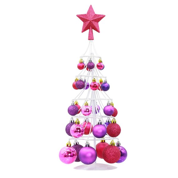 

shopping mall new year ball tower craft exquisite home tree star mini christmas ornament holiday decoration party supplies