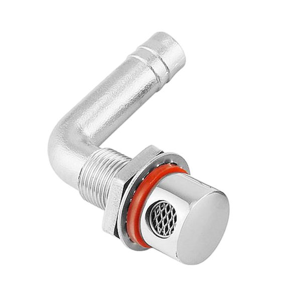 

316 stainless steel boat marine thru hull fuel gas tank vent 90 degree elbow for 5/8 inch 16mm id hose