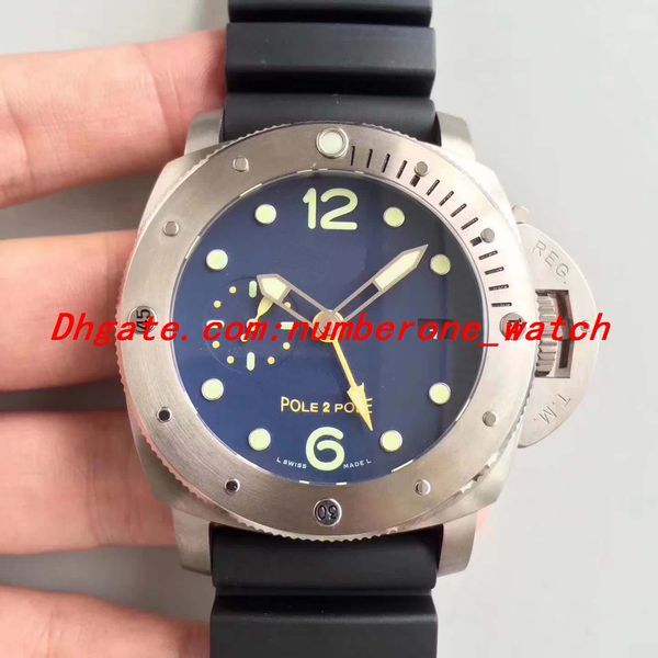 

2019 luxury edition watch zf 47mm 1950 p719 titanium cal p 9001 movement titanium hell automatic men watche