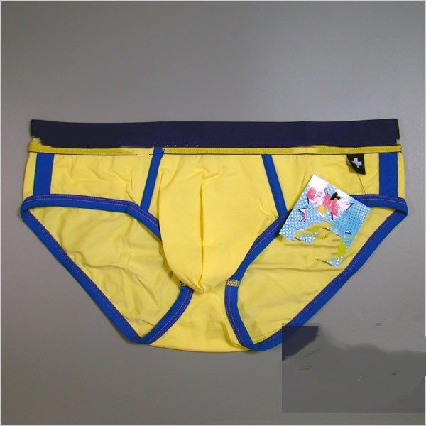 

new men's triangle cotton underwear breathable fashion, Black;white