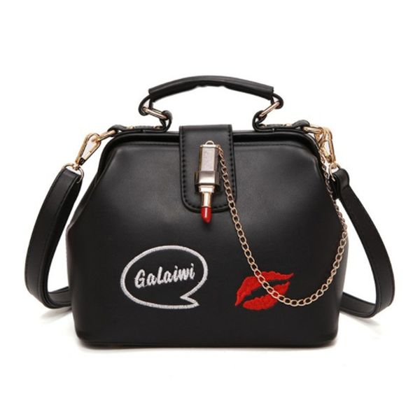 

простые универсальные сумки на одно плечо вышитая помада сумка messenger bag4 ph-cfy2001122