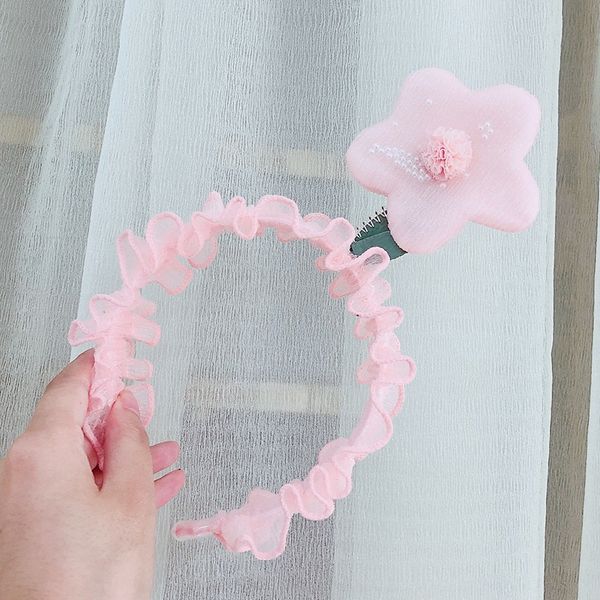 

rhs2q mesh sunflower children's net hair summer girl's head cute princess all-match headwear mesh sunflower children's net ha, Slivery;white