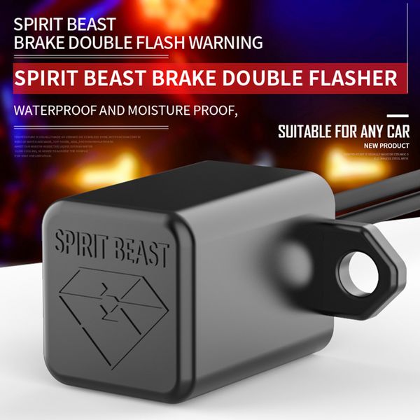 

spirit beast brake flasher motorcycle light relay led turn signal emergency danger lights controller moto steering priority