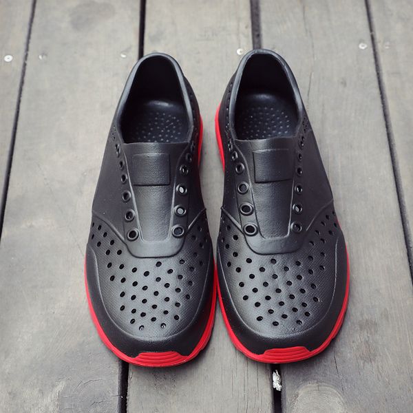 

new men's summer outdoor breathable hollow-out sport shoes beach sandal shoes swimming river garden male clogs slipper