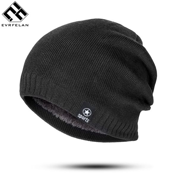 

evrfelan knitted beanie winter hats women cap for men casual solid color skullies beanies hip-hop warm hat bonnet male