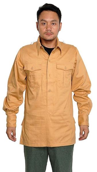 

tomwang2012. wwii german wh field wehrmacht heer uniform yellow cotton shirt hemden collection war reenactments, Black;red