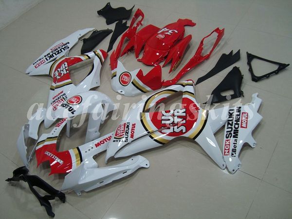 

4gifts injection mold new abs motorcycle fairings kit fit for suzuki gsx-r600 gsx-r750 600 750 k8 2008 2009 2010 08 09 10 number 34