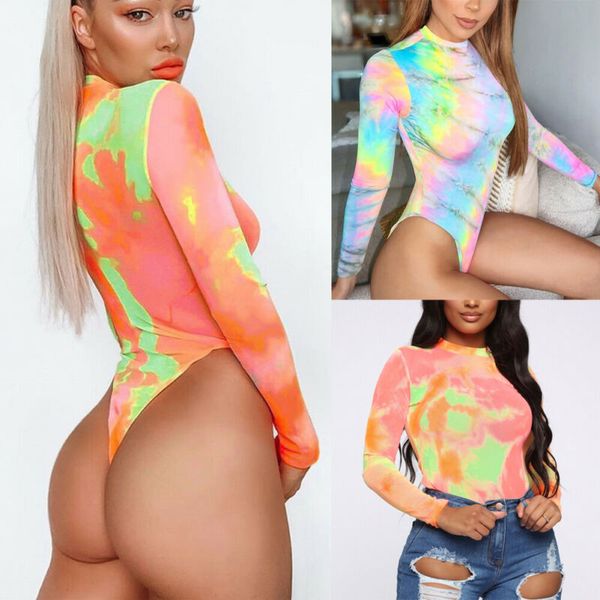 

romper jumpsuit leotard long sleeve women stretch blouse lady bodysuit, Black;blue