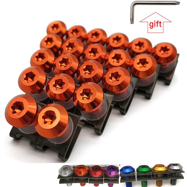 

for 400 620 695 696 796 821 797 900 motorcycle fairing aluminu hexagon socket screws clips body spring bolt kit