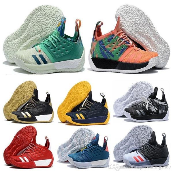 

new 2 vol.2 basketball shoes foam james men harden 2 championship mvp finals sports training sneaker running shoes 40-46, White;red