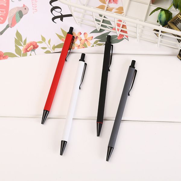 

4 pcs/lot cute colored metal mechanical pencil 0.7/0.5mm kawaii automatic pencils for writing drawing office school supplies, Blue;orange