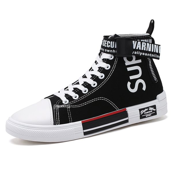 

popular fashion personality popular style shoes outdoor high-large size winter snow casual high-men's shoes, Black