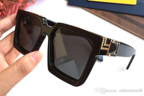 

роскошные миллионер квадратные солнцезащитные очки полный кадр vintage дизайнер солнцезащитные очки для мужчин блестящий золотой логотип hot, White;black