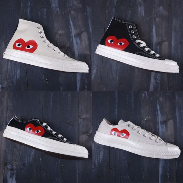 

2020 new play chuck 70 hi cassic 1970s benevolent big eyes casual shoes 1970 mixed rubber campus wild canvas shoes casual sneakers 35-44, White;red