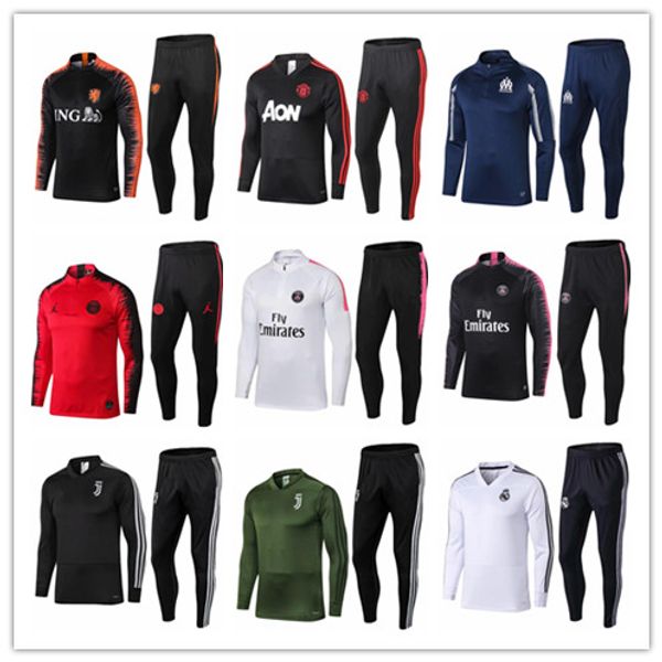 

Brazil occer track uit pari chandal 2018 2019 netherland occer jacket jogging mbappe griezmann p g football training uit