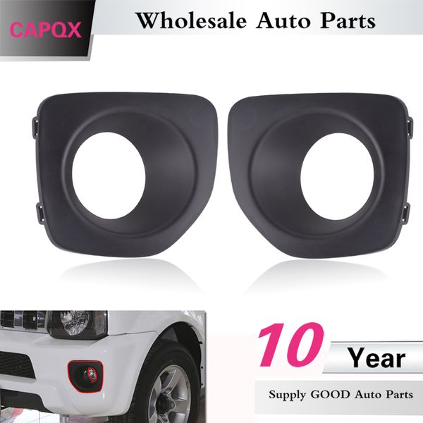 

capqx front bumper fog light cover for jimny 2007 2008 2009 2010 2011 2012 2013 2015 foglight fog lamp cap frame shell