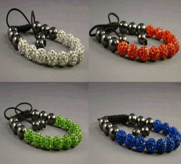 

new arrival 10 ixed color ball beads ixed ulticolor bracelet bangles gift yhfg3, Black