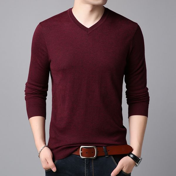 

style - autumn 2019 men's cardigan middle-aged men's pure color versatile classic knitwear, White;black