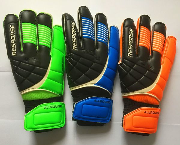 

parcel goalkeeper gloves professional football goalkeeper gloves match anti-slip breathable football gloves, Black