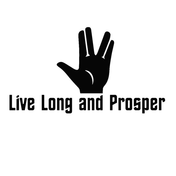 

15 * 8.3 см live long and prosper стикер автомобиля бампер декор водонепроницаемый смешные личности наклейки