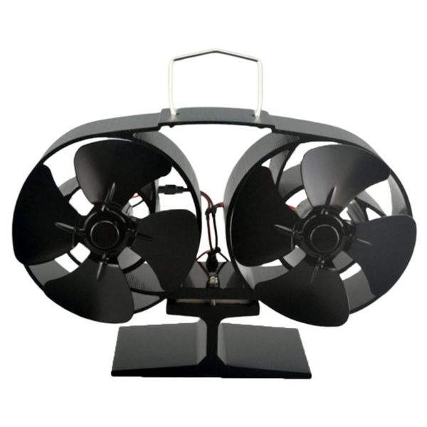 Black Stove Fan 4 Blade Fireplace Fan Heat Furnaces Comin Wood