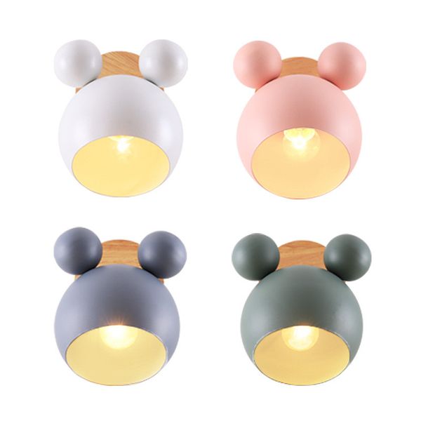 Grosshandel Nordische Karikaturschlafzimmer Macaron Wandlampe