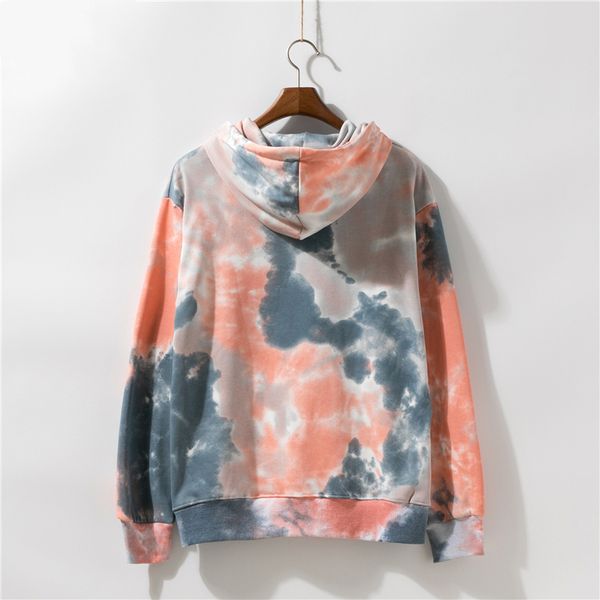 

tie окрашенные 2 цвета стиль мода hoodie mens luxury толстовка с капюшоном мужской перемычка женщин пуловер толстовка m-2xl бесплатная доста, Black