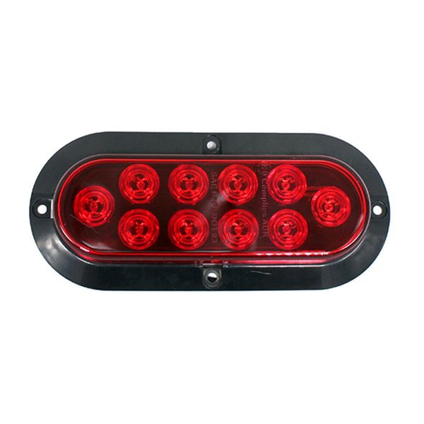 

12v car lights 2000k with screws 2pcs rv truck surface 6inch oval stop