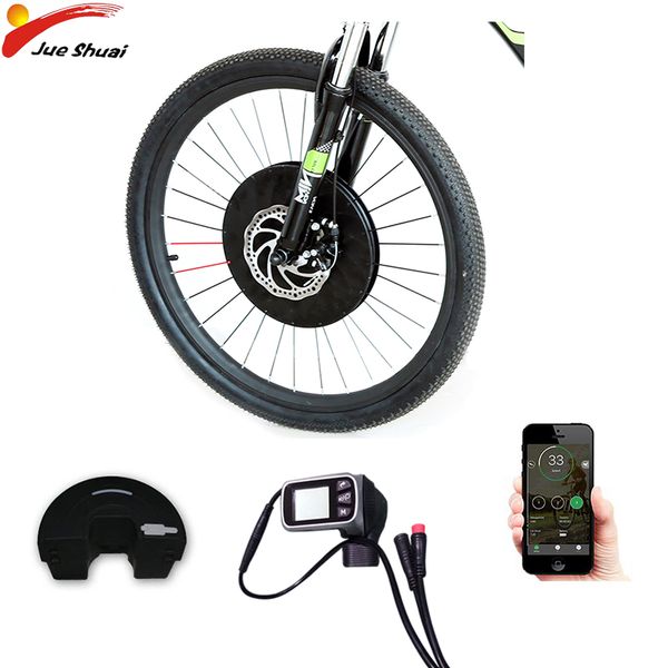 

imortor all in one ebike covnersion kit 36v 24" 26" 700c front motor wheel aluminum electric bike wheel bike e with battery
