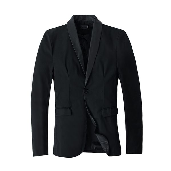 

menne men suit men's suit fashion casual men's lapels color matching coat a button shirt, White;black
