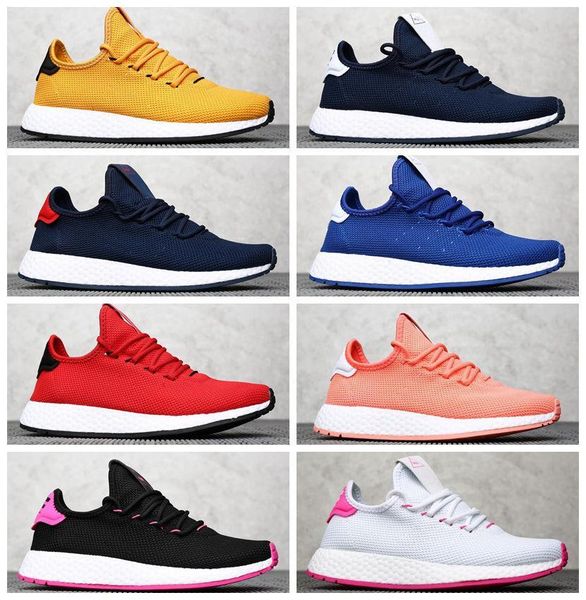 

2019 solar hu tennis v2 popcorn cushioning running shoes men women sports yellow red designer sneaker athletic shoes eur 36-45