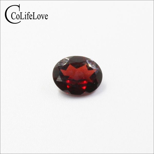 

5mm*7mm natural garnet loose gemstone for jewelry diy, Black