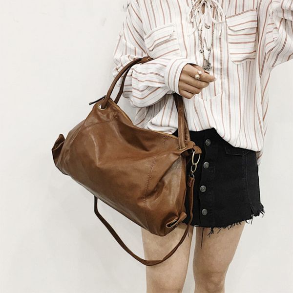 

женская сумка через плечо vintage pu кожаная сумка messenger твердые мягкие женские сумки в стиле ретро сумочка для девочек