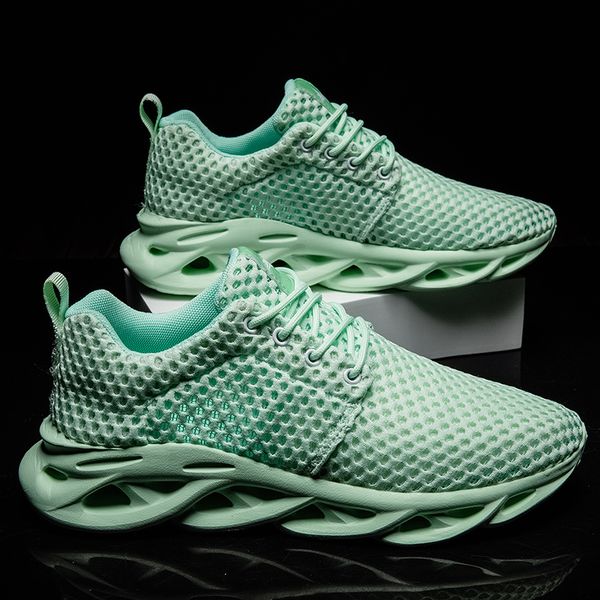 

summer breathable running shoes men sport jogging sneakers men cutout mesh shoes male walking trainers absorption sneakers