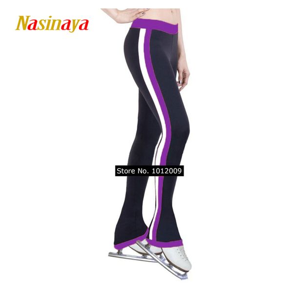 

customized figure skating pants long trousers for girl women training competition patinaje ice skating warm fleece gymnastics 17